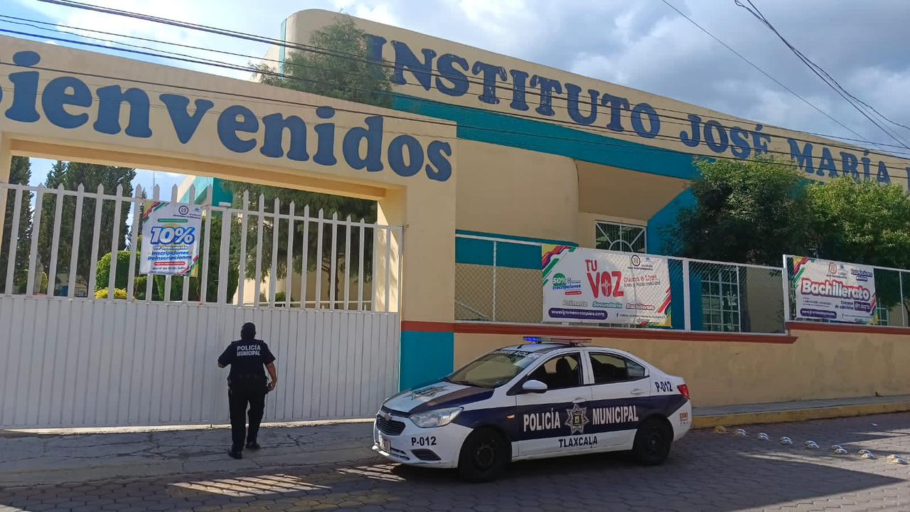 En vacaciones de estudiantes y docentes, Policía de Tlaxcala Capital también cuida las escuelas